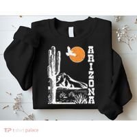 Arizona Mountain Sedona Desert Sun And Cactus Sweatshirt thumb 2