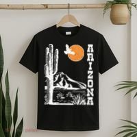 Arizona Mountain Sedona Desert Sun And Cactus T-Shirt thumb 2