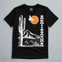 Arizona Mountain Sedona Desert Sun And Cactus T-Shirt thumb 5