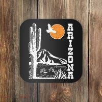 Arizona Mountain Sedona Desert Sun And Cactus Coaster thumb 0