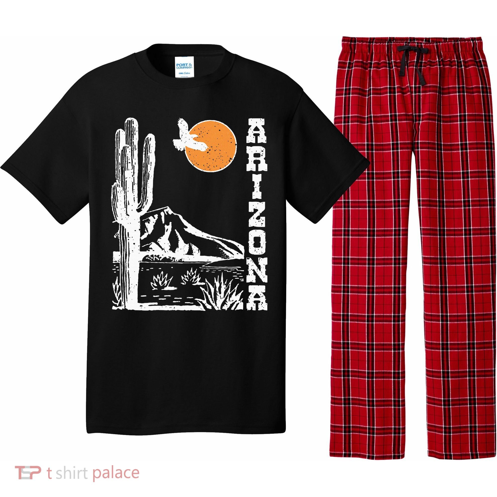 Arizona Mountain Sedona Desert Sun And Cactus Pajama Set