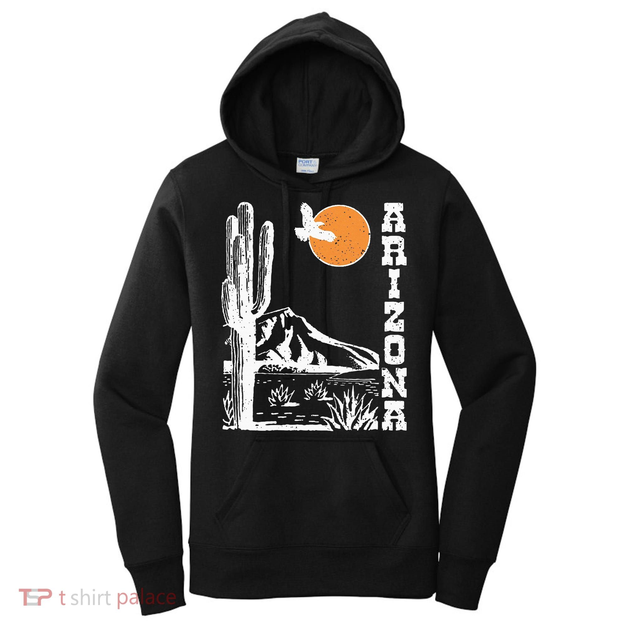 Arizona Mountain Sedona Desert Sun And Cactus Women's Hoodie