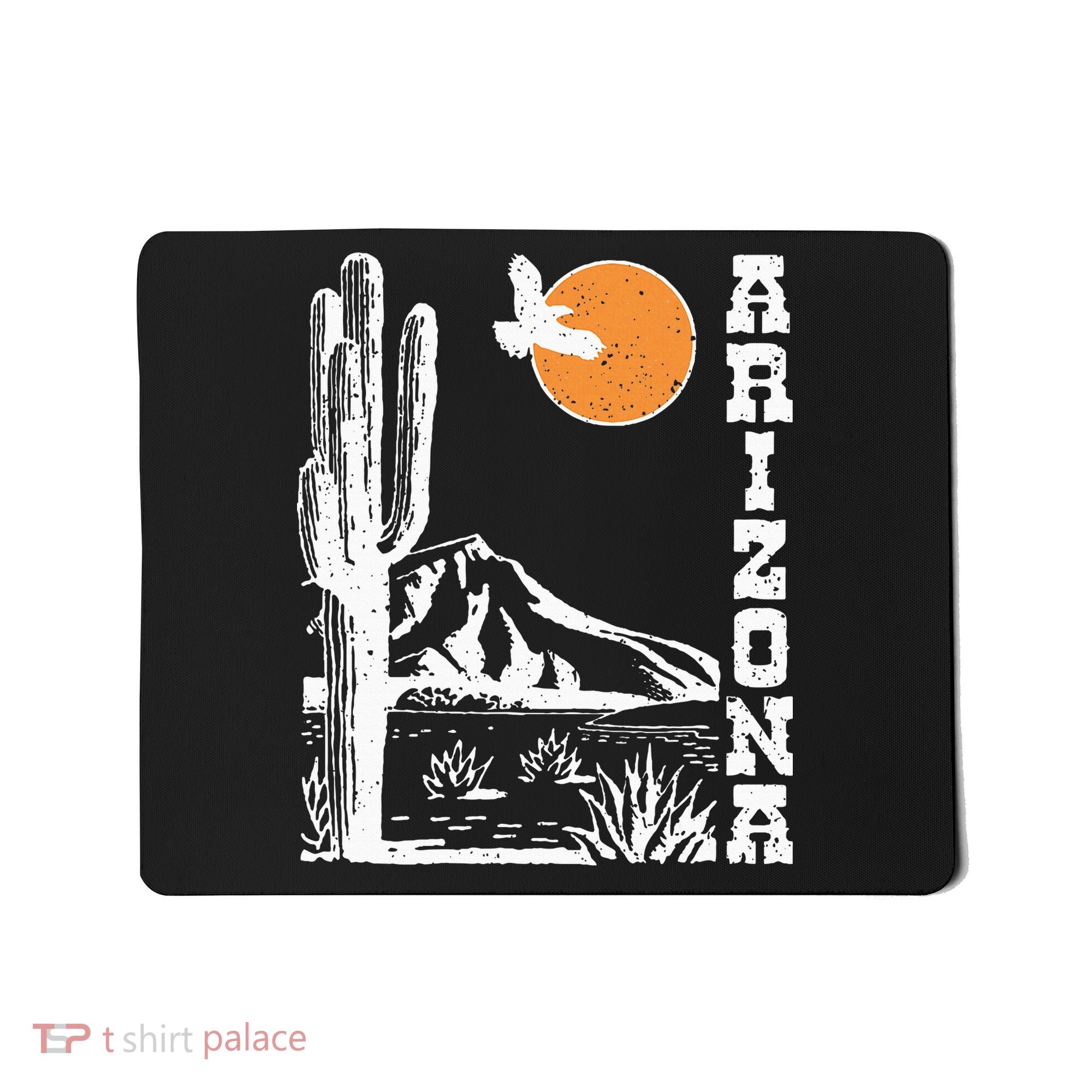 Arizona Mountain Sedona Desert Sun And Cactus Mousepad