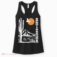 Arizona Mountain Sedona Desert Sun And Cactus Women's Tank Top thumb 0