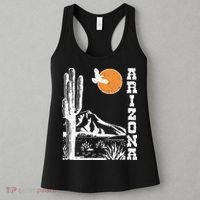 Arizona Mountain Sedona Desert Sun And Cactus Women's Tank Top thumb 3