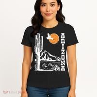 Arizona Mountain Sedona Desert Sun And Cactus Women's T-Shirt thumb 4