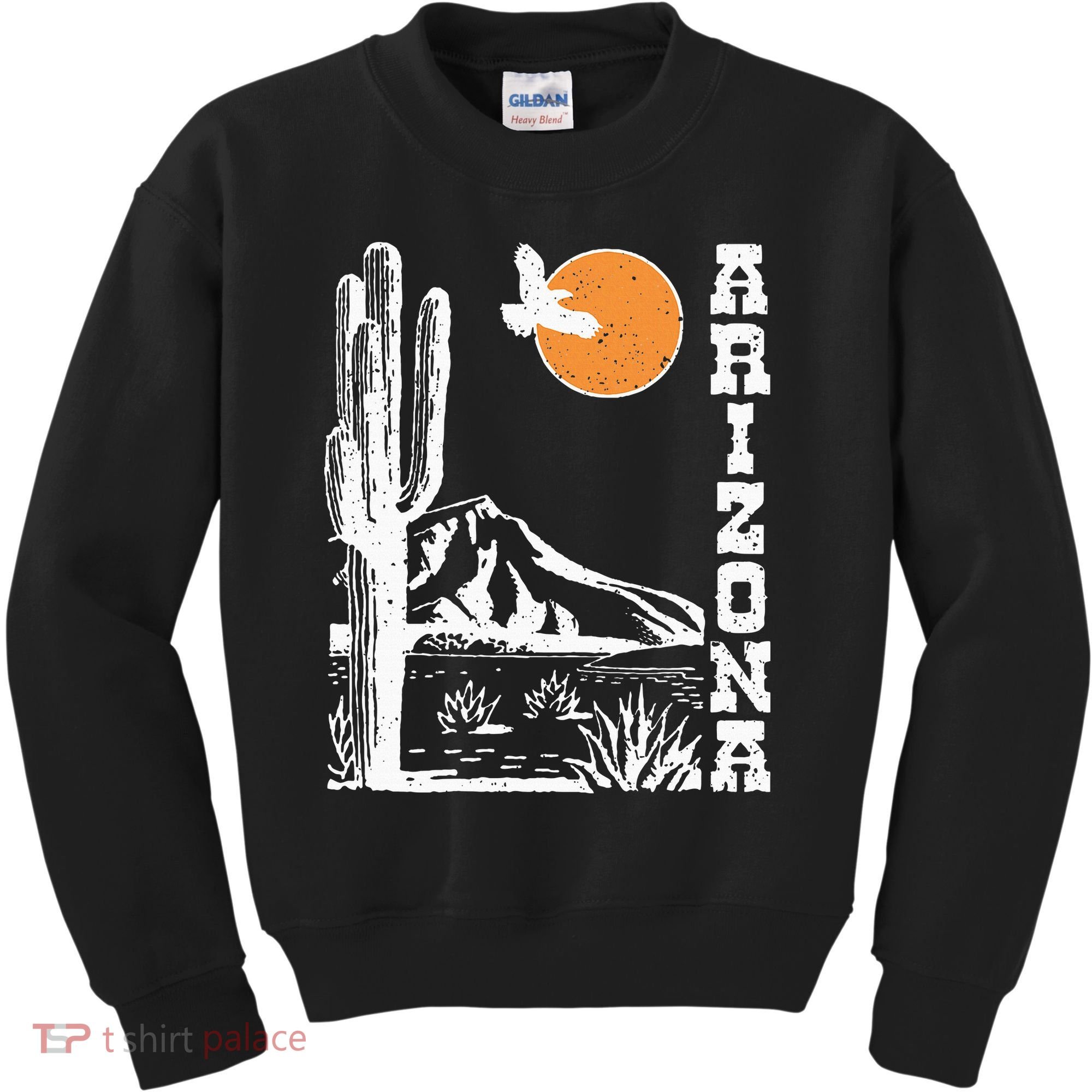 Arizona Mountain Sedona Desert Sun And Cactus Kids Sweatshirt