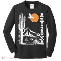 Arizona Mountain Sedona Desert Sun And Cactus Kids Long Sleeve Shirt thumb 0