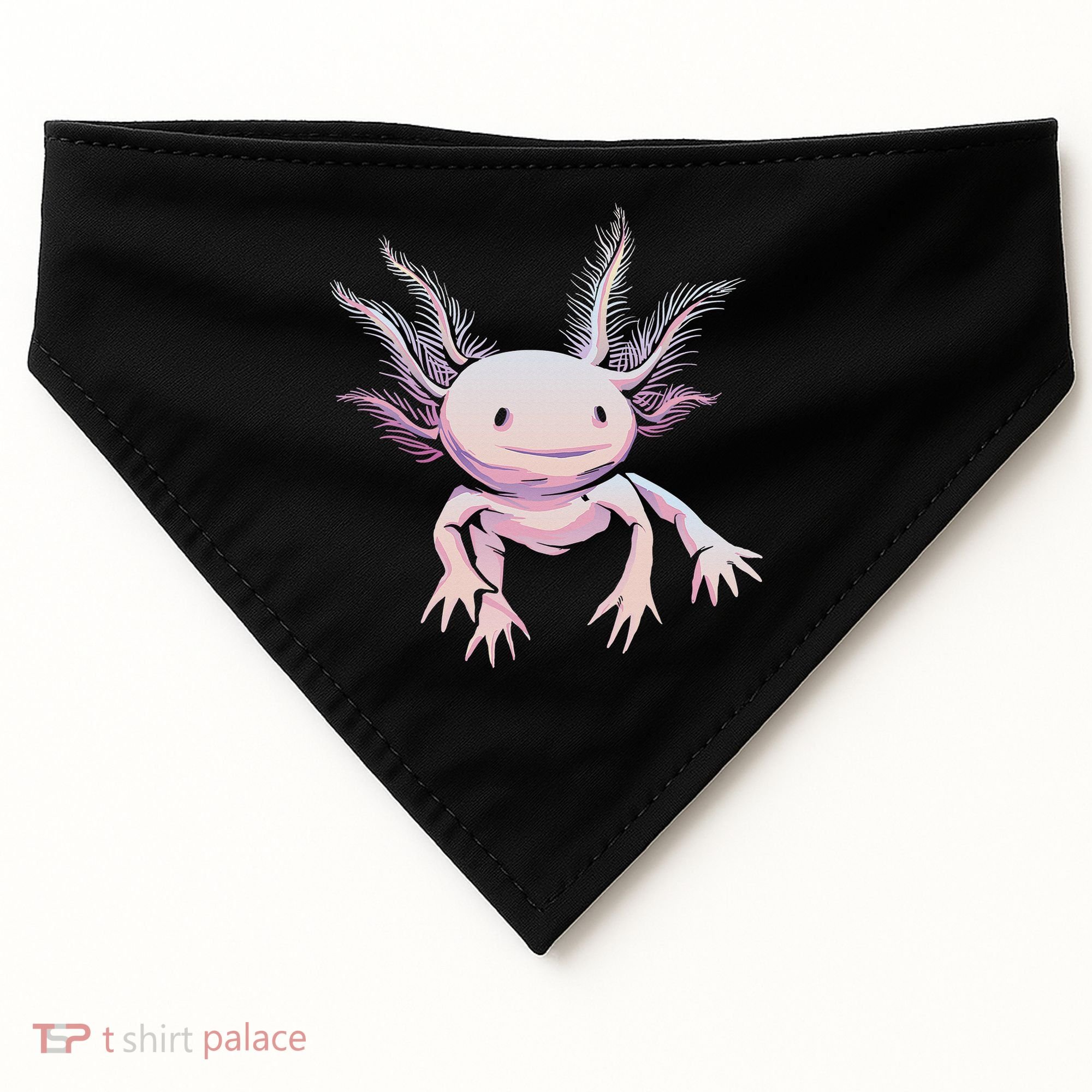 Axolotl Mexican Salamander Drawing Lizard Realistic Axolotl  USA-Made Doggie Bandana