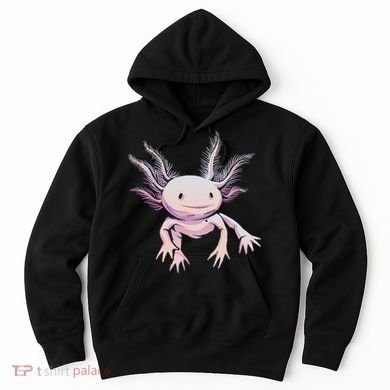 Axolotl Mexican Salamander Drawing Lizard Realistic Axolotl  Hoodie