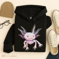 Axolotl Mexican Salamander Drawing Lizard Realistic Axolotl  Hoodie thumb 4