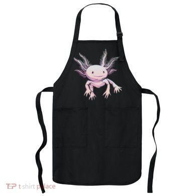 Axolotl Mexican Salamander Drawing Lizard Realistic Axolotl  Apron