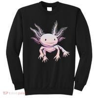 Axolotl Mexican Salamander Drawing Lizard Realistic Axolotl  Sweatshirt thumb 0
