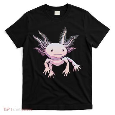 Axolotl Mexican Salamander Drawing Lizard Realistic Axolotl  T-Shirt