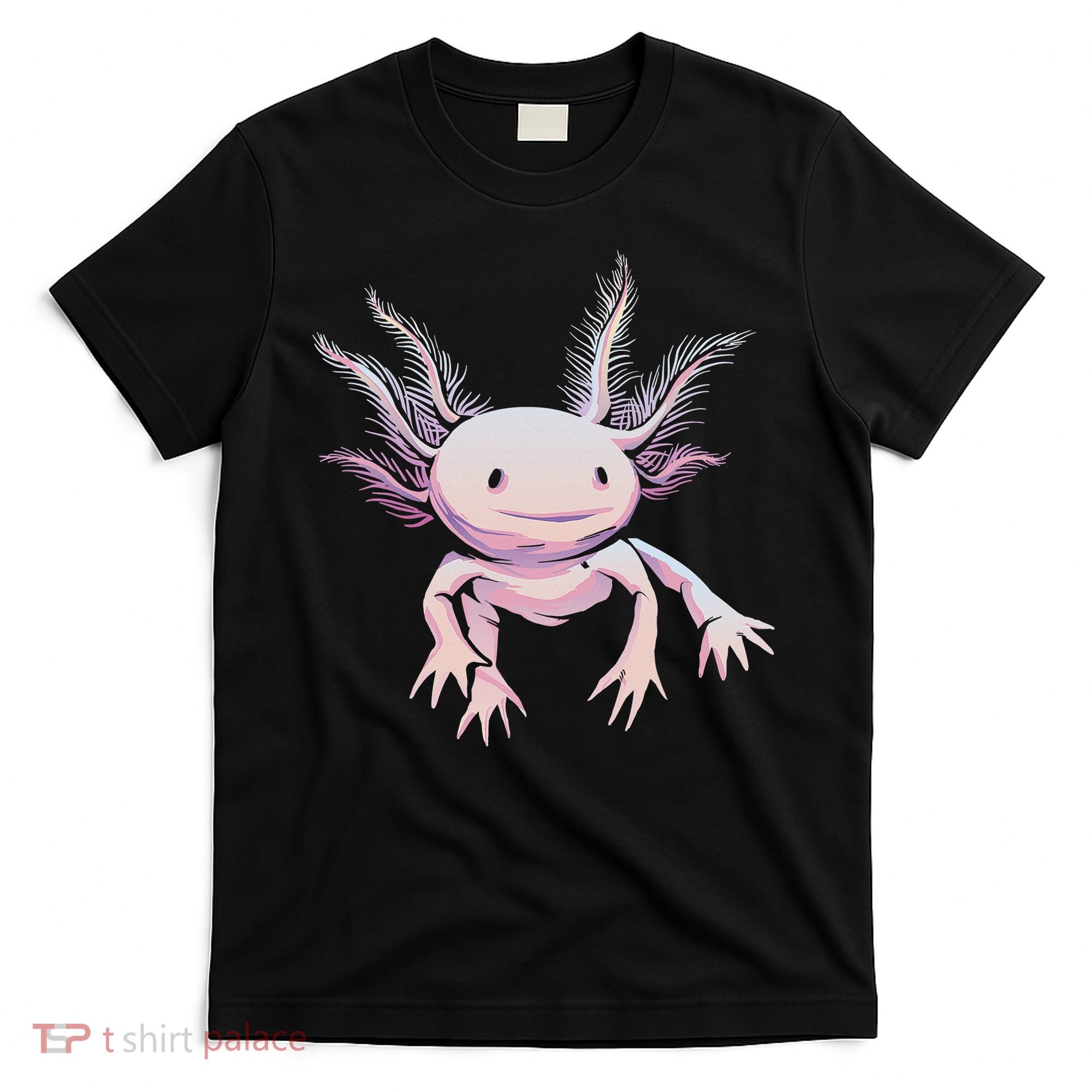 Axolotl Mexican Salamander Drawing Lizard Realistic Axolotl  T-Shirt