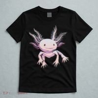 Axolotl Mexican Salamander Drawing Lizard Realistic Axolotl  T-Shirt thumb 5