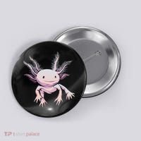 Axolotl Mexican Salamander Drawing Lizard Realistic Axolotl  Button thumb 0