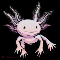 Axolotl Mexican Salamander Drawing Lizard Realistic Axolotl  Mousepad thumb 1
