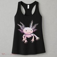 Axolotl Mexican Salamander Drawing Lizard Realistic Axolotl  Women's Tank Top thumb 3