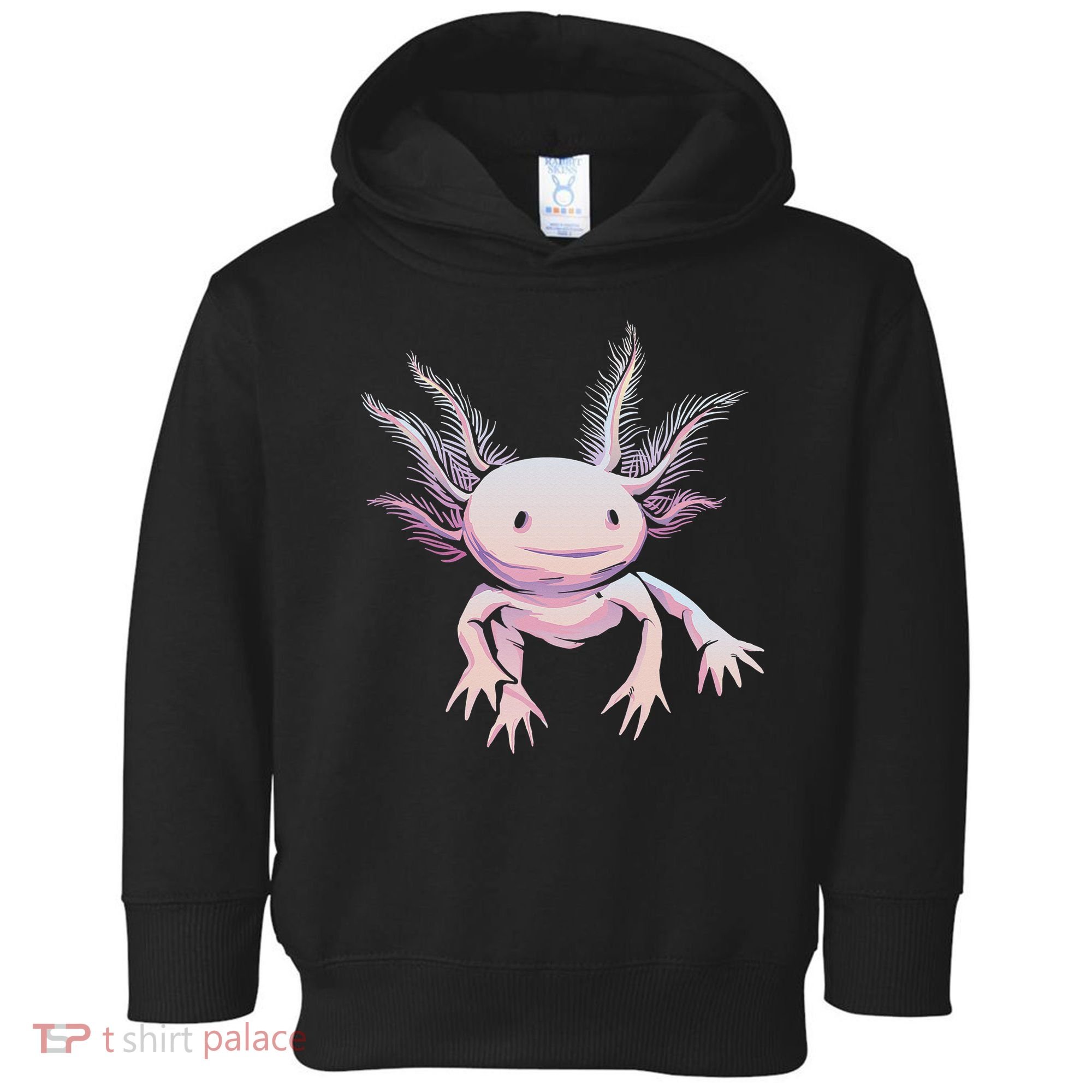 Axolotl Mexican Salamander Drawing Lizard Realistic Axolotl  Toddler Hoodie