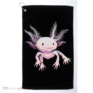 Axolotl Mexican Salamander Drawing Lizard Realistic Axolotl  Golf Towel