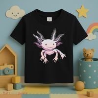 Axolotl Mexican Salamander Drawing Lizard Realistic Axolotl  Toddler T-Shirt thumb 3