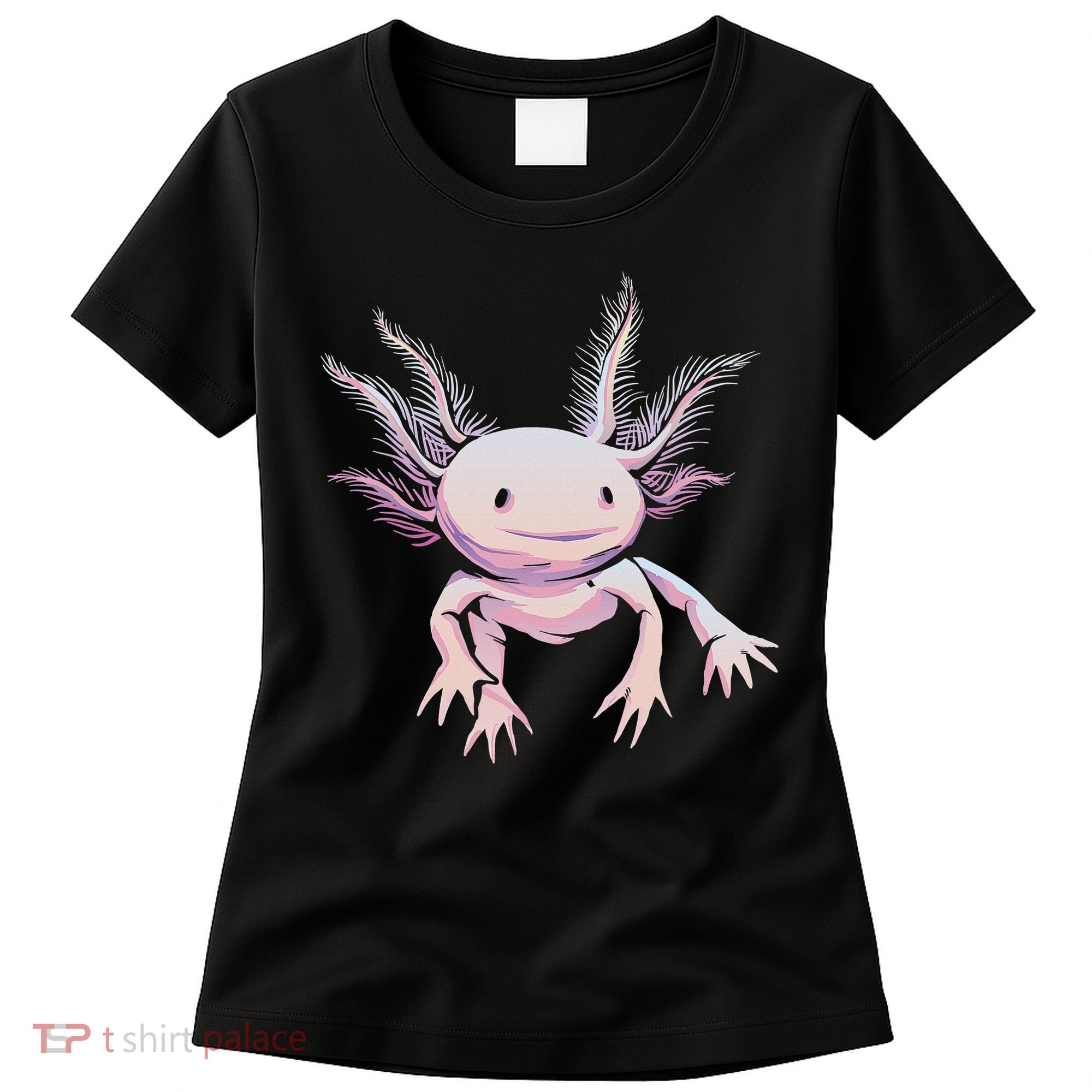 Axolotl Mexican Salamander Drawing Lizard Realistic Axolotl  Women's T-Shirt