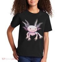 Axolotl Mexican Salamander Drawing Lizard Realistic Axolotl  Kids T-Shirt thumb 2