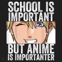 Anime Merch School Is Important But Anime Is Importanter Beanie thumb 2