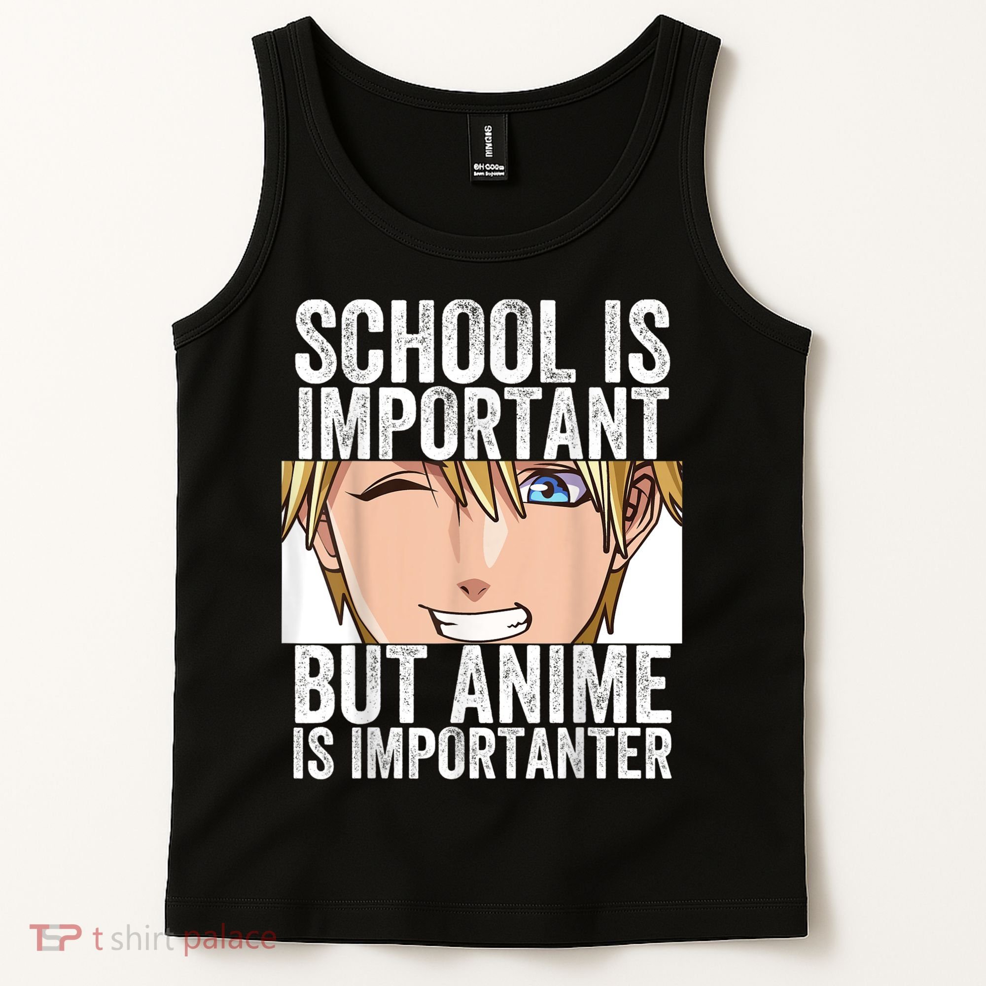 Anime Merch School Is Important But Anime Is Importanter Tank Top