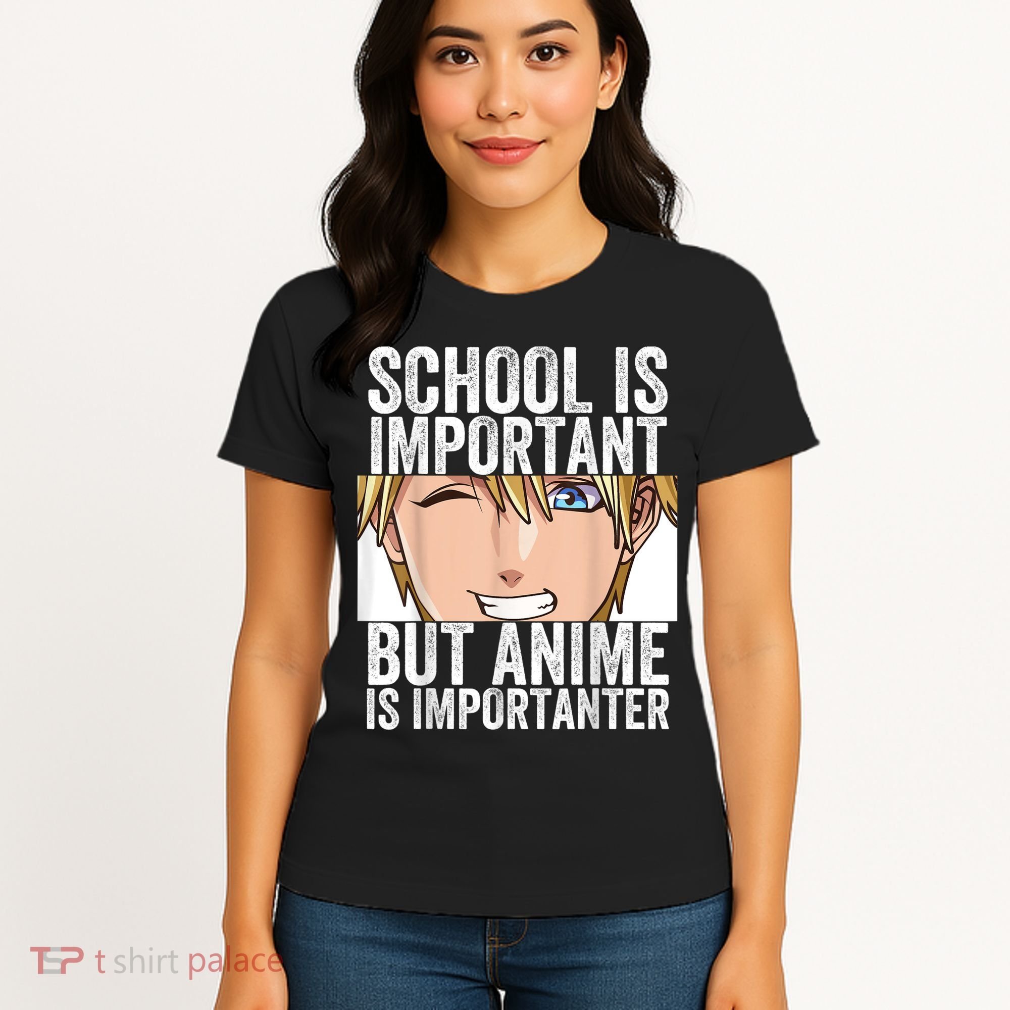 Anime Merch School Is Important But Anime Is Importanter Women's T-Shirt