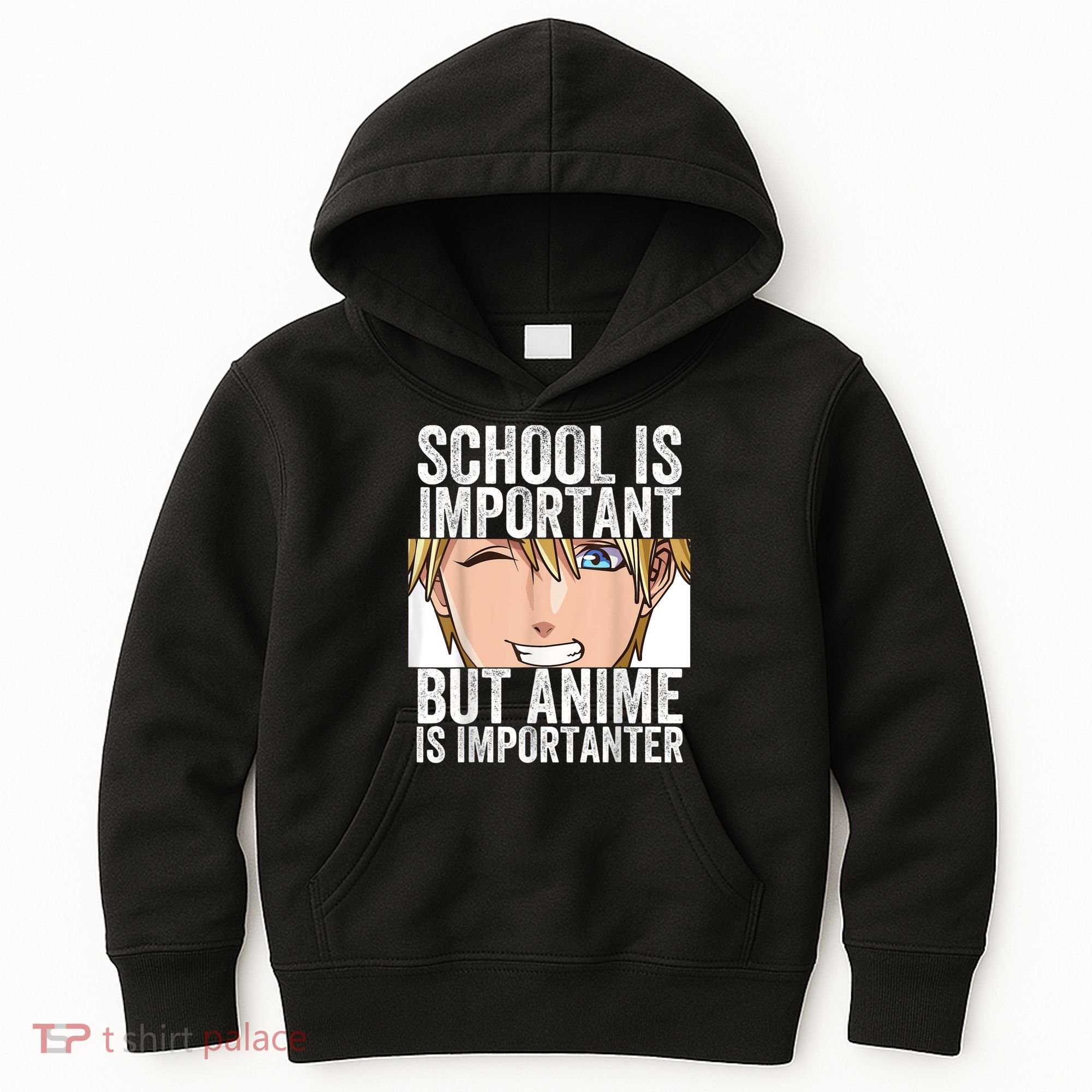 Anime Merch School Is Important But Anime Is Importanter Kids Hoodie