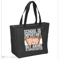 Anime Merch School Is Important But Anime Is Importanter Tote Bag thumb 2