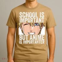 Anime Merch School Is Important But Anime Is Importanter T-Shirt thumb 3
