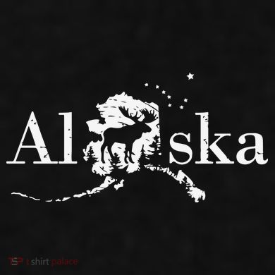 Alaska Map State Ladies PosiCharge Tri-Blend Wicking Tank