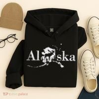 Alaska Map State Hoodie thumb 4