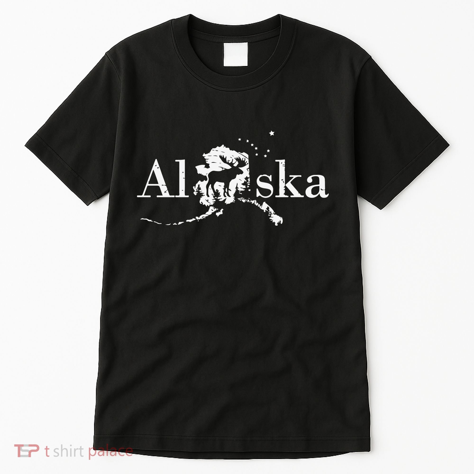 Alaska Map State Tall T-Shirt