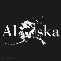 Alaska Map State Tall T-Shirt thumb 4