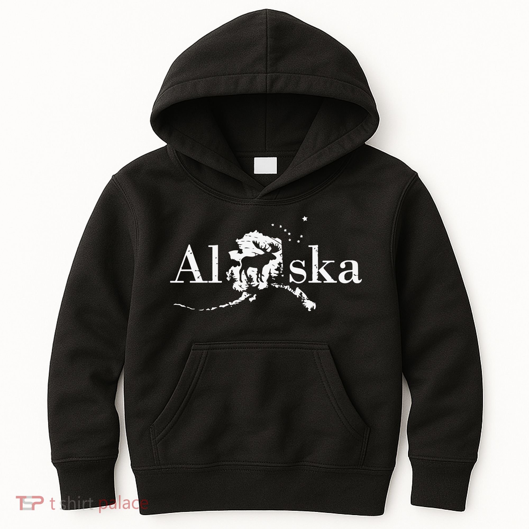 Alaska Map State Kids Hoodie