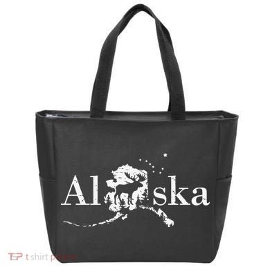 Alaska Map State Tote Bag
