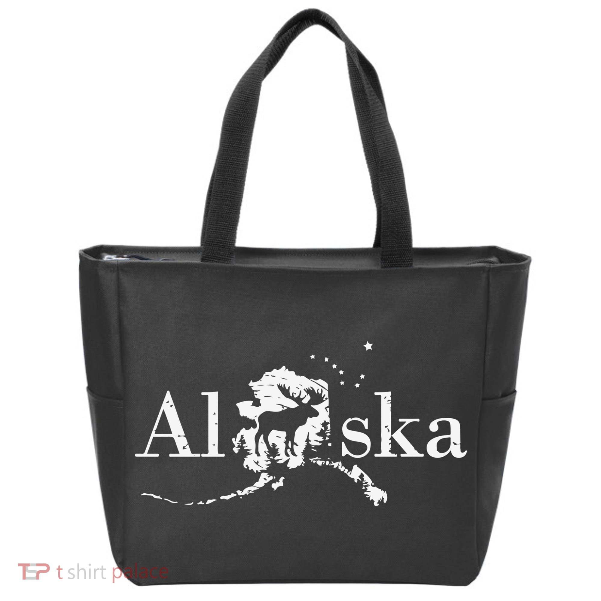 Alaska Map State Tote Bag