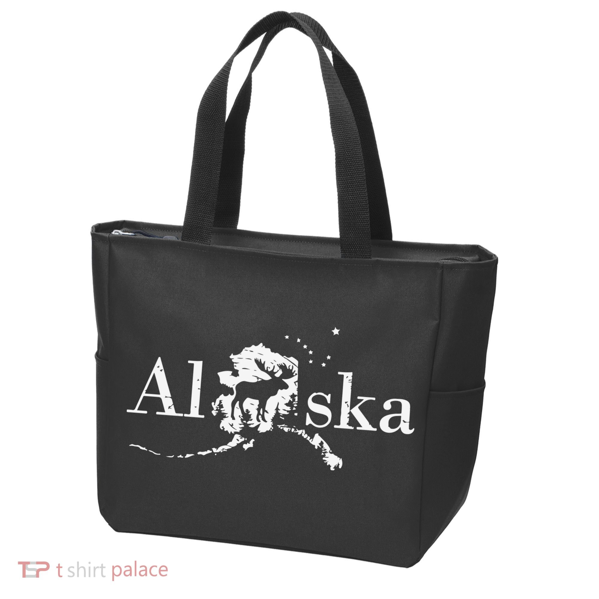 Alaska Map State Tote Bag
