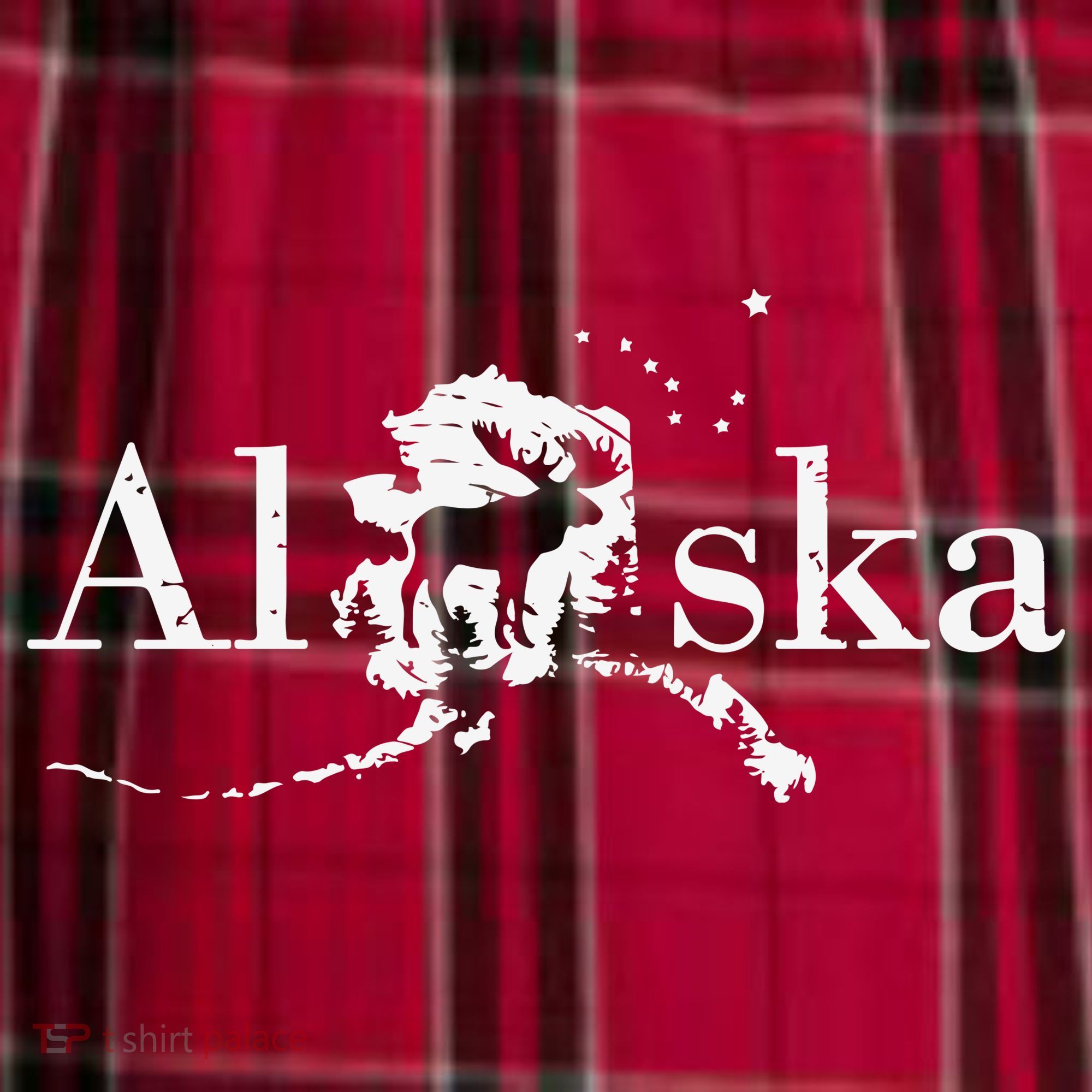 Alaska Map State Women's Flannel Plaid Pajama Pants