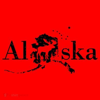 Alaska Map State Santa Hat