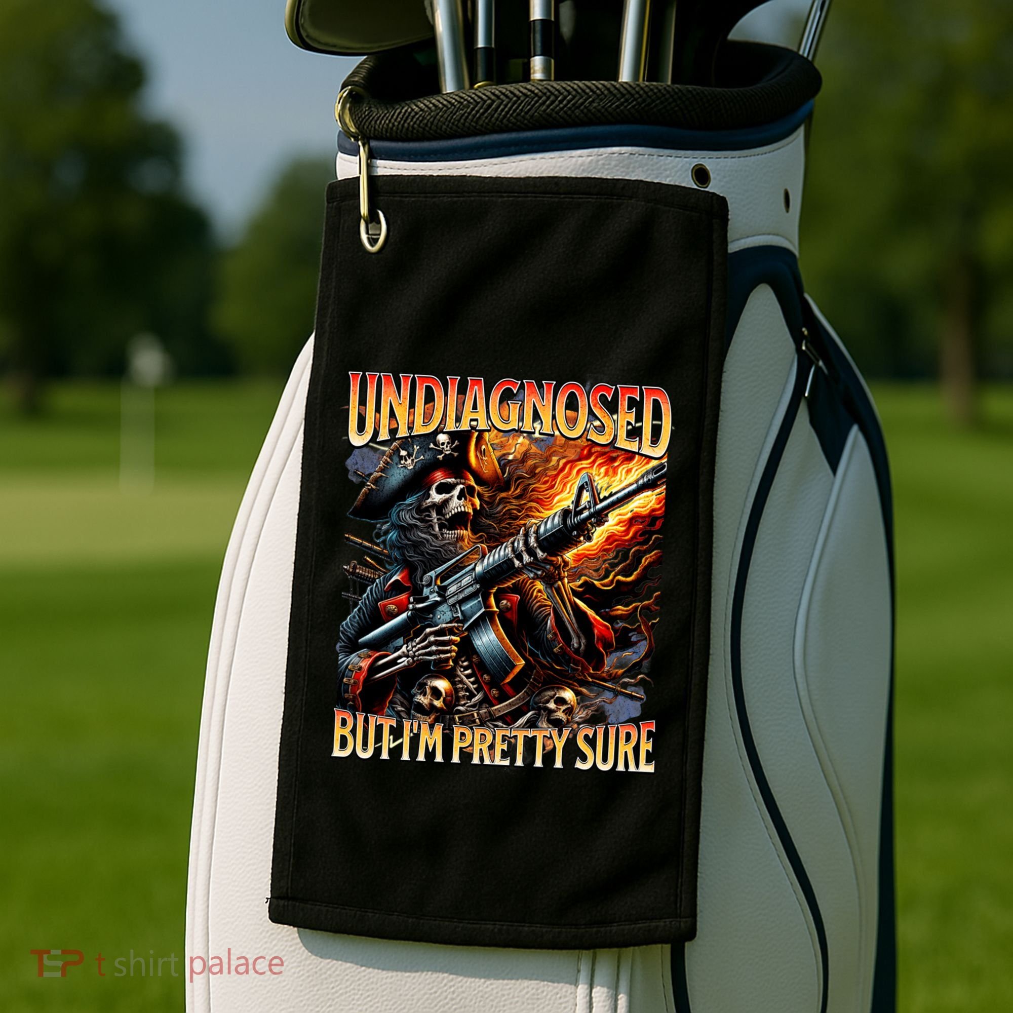 Autism Meme Skeleton Tism Undiagnosed But Im Pretty Sure Cool Gift Golf Towel