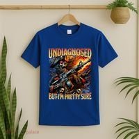 Autism Meme Skeleton Tism Undiagnosed But Im Pretty Sure Cool Gift T-Shirt thumb 2