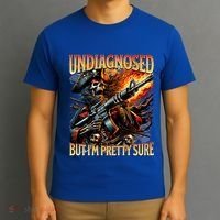 Autism Meme Skeleton Tism Undiagnosed But Im Pretty Sure Cool Gift T-Shirt thumb 3