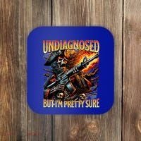 Autism Meme Skeleton Tism Undiagnosed But Im Pretty Sure Cool Gift Coaster thumb 0