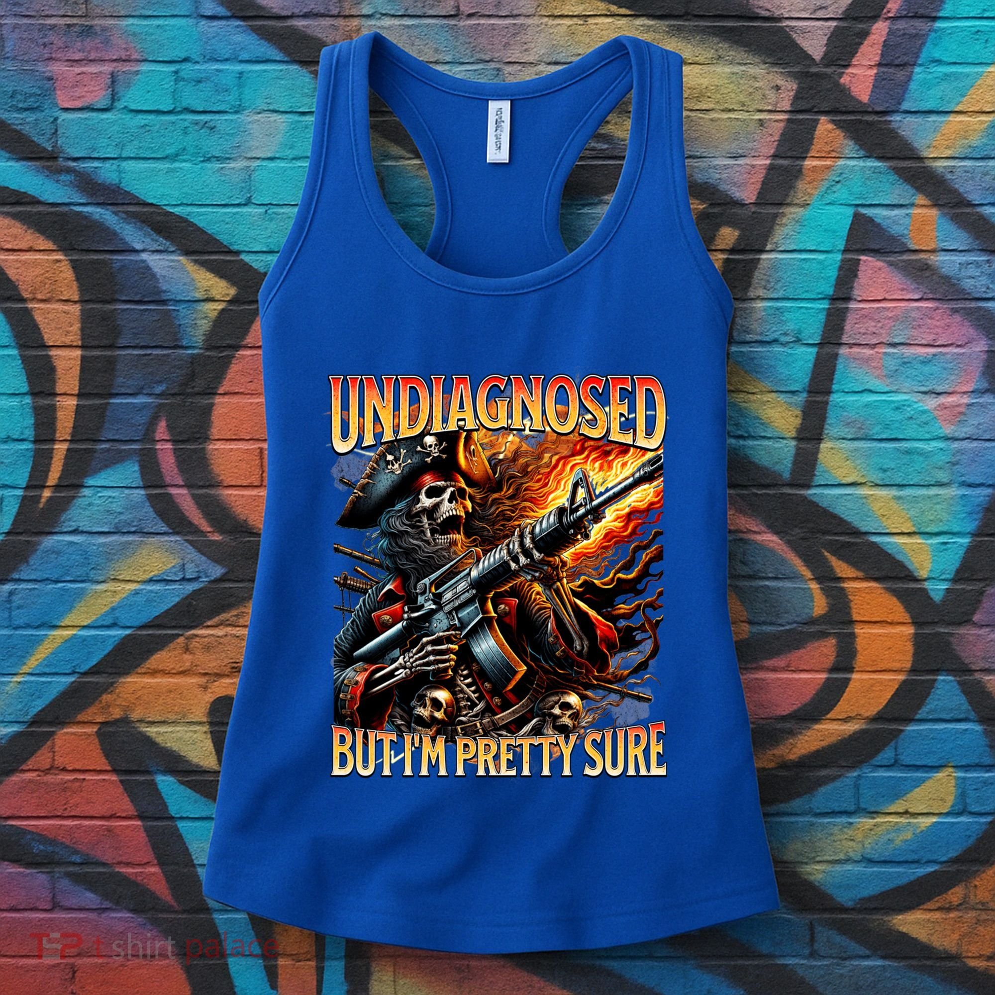 Autism Meme Skeleton Tism Undiagnosed But Im Pretty Sure Cool Gift Women's Tank Top