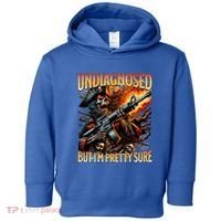 Autism Meme Skeleton Tism Undiagnosed But Im Pretty Sure Cool Gift Toddler Hoodie thumb 0